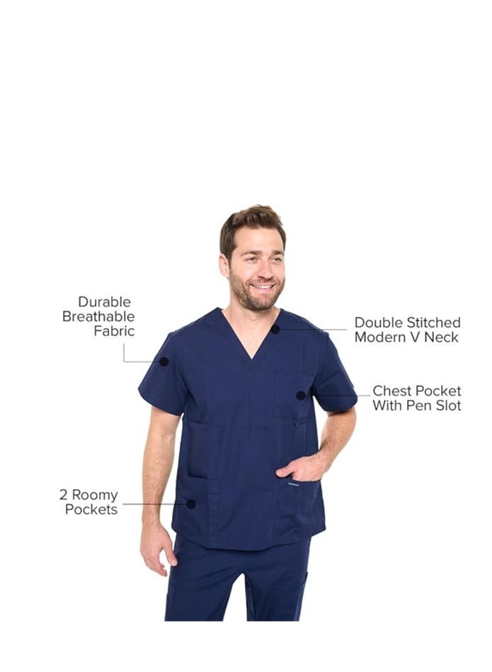 Scrubs Medical Uniform Women and Man Scrubs Set Medical Scrubs Top and Pants - Image 3